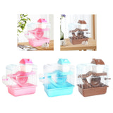 Maxbell 2 Tier Hamster Cage Portable Small Animal Cage for Hedgehog Rats Guinea Pigs Pink