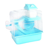 Maxbell 2 Tier Hamster Cage Portable Small Animal Cage for Hedgehog Rats Guinea Pigs Blue