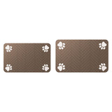 Maxbell Pet Feeding Mat Dishes Place Mat Rubber Backing Quick Dry for Food and Water 30x50cm