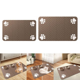 Maxbell Pet Feeding Mat Dishes Place Mat Rubber Backing Quick Dry for Food and Water 30x50cm