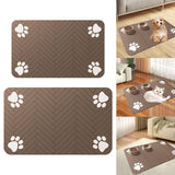 Maxbell Pet Feeding Mat Dishes Place Mat Rubber Backing Quick Dry for Food and Water 30x50cm