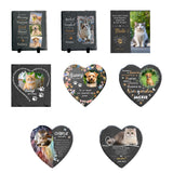 Maxbell Memorial Garden Stone Cemetery Decoration Memorial Gift 6 inch Dog Headstone Square Style A