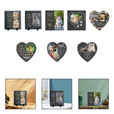 Maxbell Memorial Garden Stone Cemetery Decoration Memorial Gift 6 inch Dog Headstone Square Style A