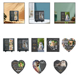 Maxbell Memorial Garden Stone Cemetery Decoration Memorial Gift 6 inch Dog Headstone Square Style A