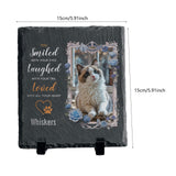Maxbell Memorial Garden Stone Cemetery Decoration Memorial Gift 6 inch Dog Headstone Square Style B