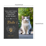 Maxbell Memorial Garden Stone Cemetery Decoration Memorial Gift 6 inch Dog Headstone Square Style C