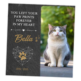 Maxbell Memorial Garden Stone Cemetery Decoration Memorial Gift 6 inch Dog Headstone Square Style C