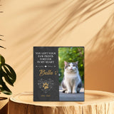 Maxbell Memorial Garden Stone Cemetery Decoration Memorial Gift 6 inch Dog Headstone Square Style C