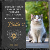 Maxbell Memorial Garden Stone Cemetery Decoration Memorial Gift 6 inch Dog Headstone Square Style C
