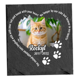 Maxbell Memorial Garden Stone Cemetery Decoration Memorial Gift 6 inch Dog Headstone Square Style D