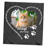 Maxbell Memorial Garden Stone Cemetery Decoration Memorial Gift 6 inch Dog Headstone Square Style D
