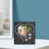 Maxbell Memorial Garden Stone Cemetery Decoration Memorial Gift 6 inch Dog Headstone Square Style D