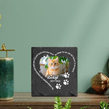 Maxbell Memorial Garden Stone Cemetery Decoration Memorial Gift 6 inch Dog Headstone Square Style D