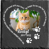 Maxbell Memorial Garden Stone Cemetery Decoration Memorial Gift 6 inch Dog Headstone Square Style D