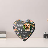 Maxbell Memorial Garden Stone Cemetery Decoration Memorial Gift 6 inch Dog Headstone Heart Style E