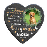 Maxbell Memorial Garden Stone Cemetery Decoration Memorial Gift 6 inch Dog Headstone Heart Style F