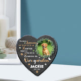 Maxbell Memorial Garden Stone Cemetery Decoration Memorial Gift 6 inch Dog Headstone Heart Style F