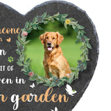 Maxbell Memorial Garden Stone Cemetery Decoration Memorial Gift 6 inch Dog Headstone Heart Style F