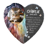 Maxbell Memorial Garden Stone Cemetery Decoration Memorial Gift 6 inch Dog Headstone Heart Style G