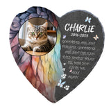 Maxbell Memorial Garden Stone Cemetery Decoration Memorial Gift 6 inch Dog Headstone Heart Style G