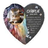 Maxbell Memorial Garden Stone Cemetery Decoration Memorial Gift 6 inch Dog Headstone Heart Style G