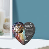 Maxbell Memorial Garden Stone Cemetery Decoration Memorial Gift 6 inch Dog Headstone Heart Style G