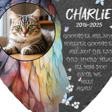 Maxbell Memorial Garden Stone Cemetery Decoration Memorial Gift 6 inch Dog Headstone Heart Style G