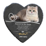 Maxbell Memorial Garden Stone Cemetery Decoration Memorial Gift 6 inch Dog Headstone Heart Style H
