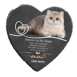 Maxbell Memorial Garden Stone Cemetery Decoration Memorial Gift 6 inch Dog Headstone Heart Style H