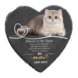 Maxbell Memorial Garden Stone Cemetery Decoration Memorial Gift 6 inch Dog Headstone Heart Style H