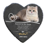 Maxbell Memorial Garden Stone Cemetery Decoration Memorial Gift 6 inch Dog Headstone Heart Style H