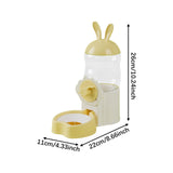 Maxbell Water Drinking Dispenser Convenient Drinking Bowl for Bunny Hedgehog Hamster yellow