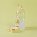 Maxbell Water Drinking Dispenser Convenient Drinking Bowl for Bunny Hedgehog Hamster yellow