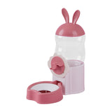 Maxbell Water Drinking Dispenser Convenient Drinking Bowl for Bunny Hedgehog Hamster pink