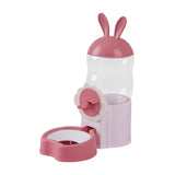 Maxbell Water Drinking Dispenser Convenient Drinking Bowl for Bunny Hedgehog Hamster pink