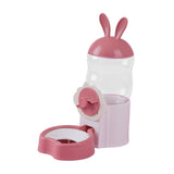 Maxbell Water Drinking Dispenser Convenient Drinking Bowl for Bunny Hedgehog Hamster pink