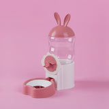 Maxbell Water Drinking Dispenser Convenient Drinking Bowl for Bunny Hedgehog Hamster pink