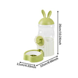 Maxbell Water Drinking Dispenser Convenient Drinking Bowl for Bunny Hedgehog Hamster green