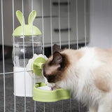Maxbell Water Drinking Dispenser Convenient Drinking Bowl for Bunny Hedgehog Hamster green