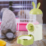 Maxbell Water Drinking Dispenser Convenient Drinking Bowl for Bunny Hedgehog Hamster green