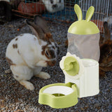 Maxbell Water Drinking Dispenser Convenient Drinking Bowl for Bunny Hedgehog Hamster green