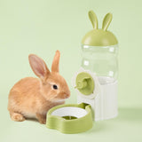 Maxbell Water Drinking Dispenser Convenient Drinking Bowl for Bunny Hedgehog Hamster green