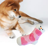 Maxbell Dog Puppy Plush Toy Birthday Gift Interactive Bite Lightweight Stuffed Socks Pink