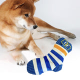 Maxbell Dog Puppy Plush Toy Birthday Gift Interactive Bite Lightweight Stuffed Socks Blue