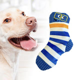 Maxbell Dog Puppy Plush Toy Birthday Gift Interactive Bite Lightweight Stuffed Socks Blue