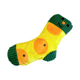 Maxbell Dog Puppy Plush Toy Birthday Gift Interactive Bite Lightweight Stuffed Socks Orange