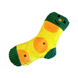 Maxbell Dog Puppy Plush Toy Birthday Gift Interactive Bite Lightweight Stuffed Socks Orange