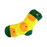 Maxbell Dog Puppy Plush Toy Birthday Gift Interactive Bite Lightweight Stuffed Socks Orange