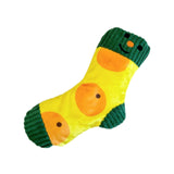 Maxbell Dog Puppy Plush Toy Birthday Gift Interactive Bite Lightweight Stuffed Socks Orange