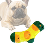 Maxbell Dog Puppy Plush Toy Birthday Gift Interactive Bite Lightweight Stuffed Socks Orange